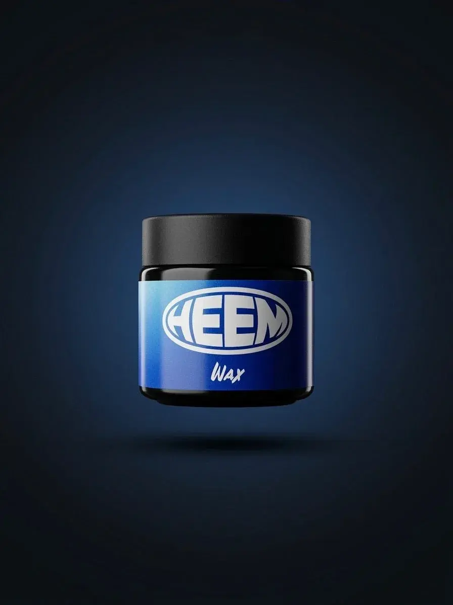 A jar of HEEM Wax